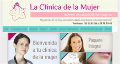 Desktop Screenshot of laclinicadelamujer.com.mx
