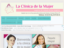 Tablet Screenshot of laclinicadelamujer.com.mx